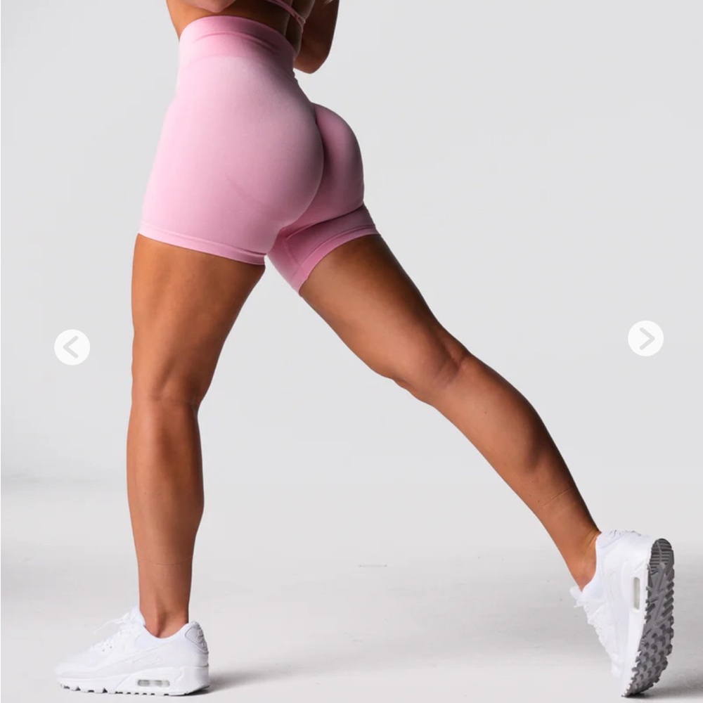 NVGTN Baby Pink Contour Seamless Shorts